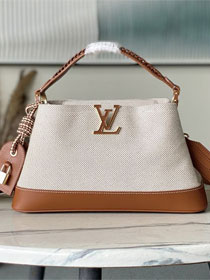 Louis vuitton original canvas capucines weekend mm M28438 