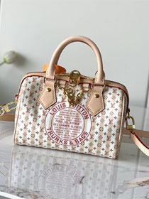 Louis vuitton original coated canvas speedy 20 M29459 nude rose