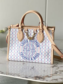 Louis vuitton original coated carryall onthego pm M29477 light pink