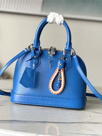 Louis vuitton original epi leather alma BB M29125 blue