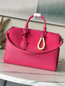 Louis vuitton original epi leather speedy soft 30 M29466 rose red