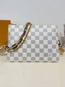 Louis vuitton original lambskin coussin pm bag N40904 white