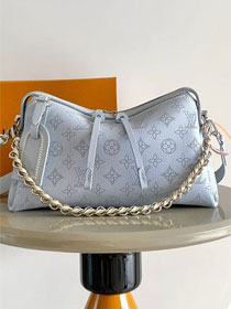 Louis vuitton original mahina leather hand it all PM M29317 blue