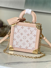 Louis vuitton original monogram canvas mini square trunk M28676 dune