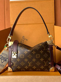 Louis vuitton original monogram canvas side trunk MM M28569 bordeaux
