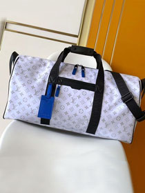 Louis vuitton original monogram storm keepall sport 55 M23801 white