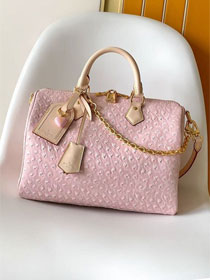 Louis vuitton original ostrich calfskin speedy soft 30 N87212 