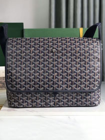 Goyard original canvas capetien MM messenger bag GY0133 dark blue