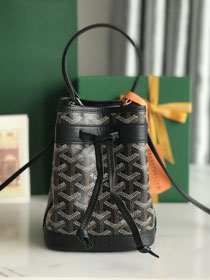 Goyard original canvas petit flot mini bucket bag GY0134 black