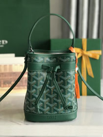 Goyard original canvas petit flot mini bucket bag GY0134 green