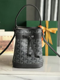 Goyard original canvas petit flot mini bucket bag GY0134 grey