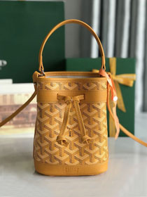 Goyard original canvas petit flot mini bucket bag GY0134 yellow