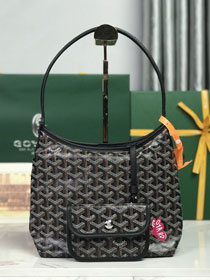 Goyard original canvas hobo boheme mini bag GY0143 black