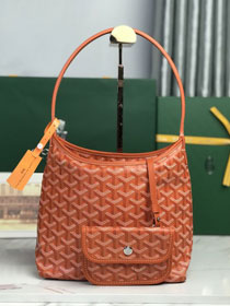 Goyard original canvas hobo boheme mini bag GY0143 orange