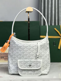 Goyard original canvas hobo boheme mini bag GY0143 white