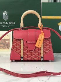 Goyard original canvas saigon structure nano bag GY0074 fuchsia
