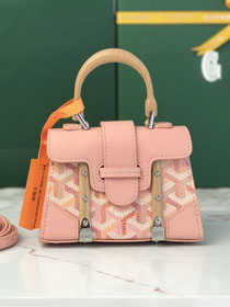 Goyard original canvas saigon structure nano bag GY0074 powder pink