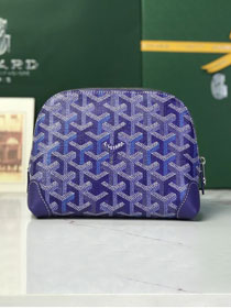 Goyard original canvas vendome cosmetic pouch GY0059 blueberry purple