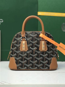 Goyard original canvas vendome nano bag GY0141 black&brown