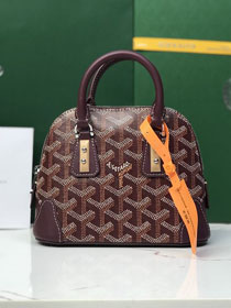 Goyard original canvas vendome nano bag GY0141 burgundy