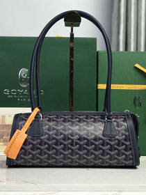 Goyard original canvas bonbonniere bag GY0144 dark blue