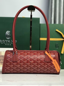 Goyard original canvas bonbonniere bag GY0144 red