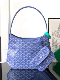 Goyard original canvas hobo boheme mini bag GY0143  iris