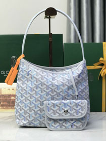 Goyard original canvas hobo boheme mini bag GY0143 polar blue