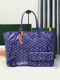 Goyard original canvas saint louis PM bag GY0082 blueberry purple