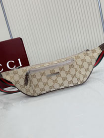 GG original canvas flatpack small belt bag A00230 sand