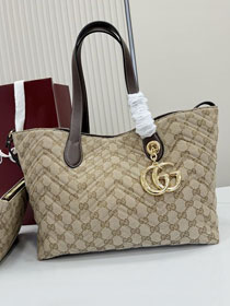 GG original canvas marmont medium tote bag 855279 sand
