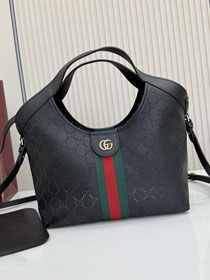 GG original calfskin giglio small tote bag 860845 black