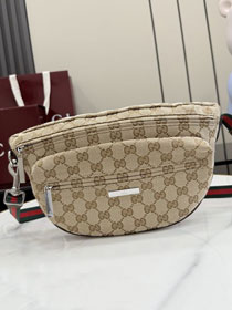 GG original canvas tag medium crossbody bag 875826 sand