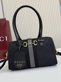 GG original canvas borsetto medium boston bag 866732 black