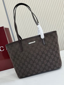 GG original canvas tribeca small tote bag 875236 dark brown