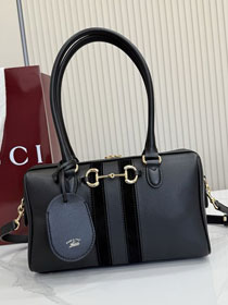 GG original calfskin borsetto medium boston bag 866732 black