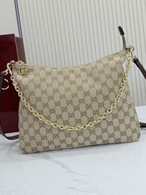 GG original canvas lady lunetta chain medium shoulder bag A006OA sand